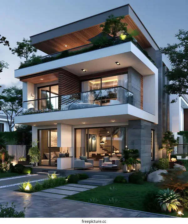 A modern style villa
