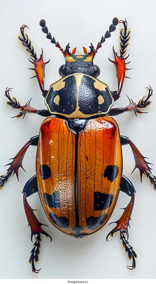 Spotted Pine Sawyer Beetle: A Detailed Macro Photograph
