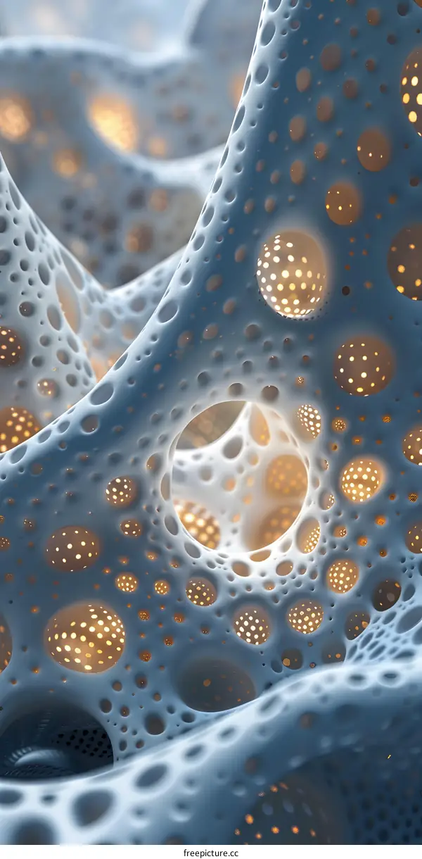 Futuristic organic structure