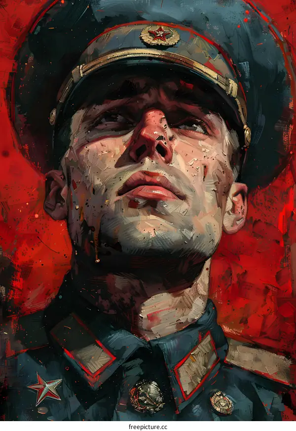 Portrait of a Soviet soldier