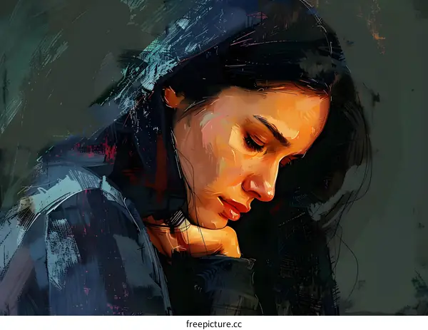 portrait of a middle eastern woman wearing a hijab