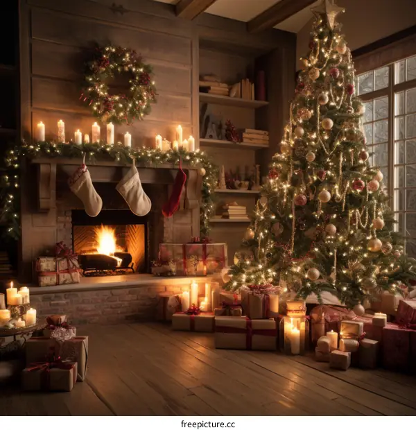 A Cozy Christmas Living Room