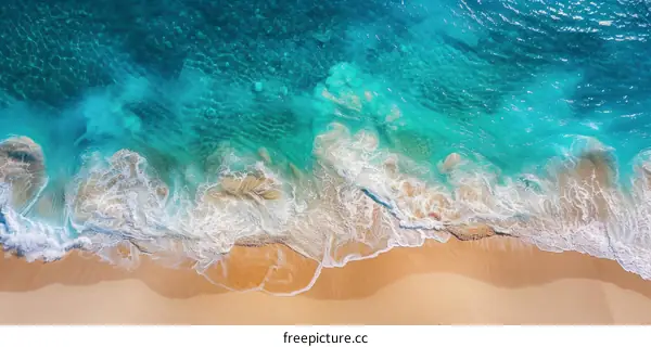 Stunning Turquoise Water and White Sand Beach