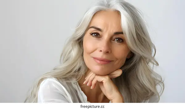 Portrait of a beautiful senior woman