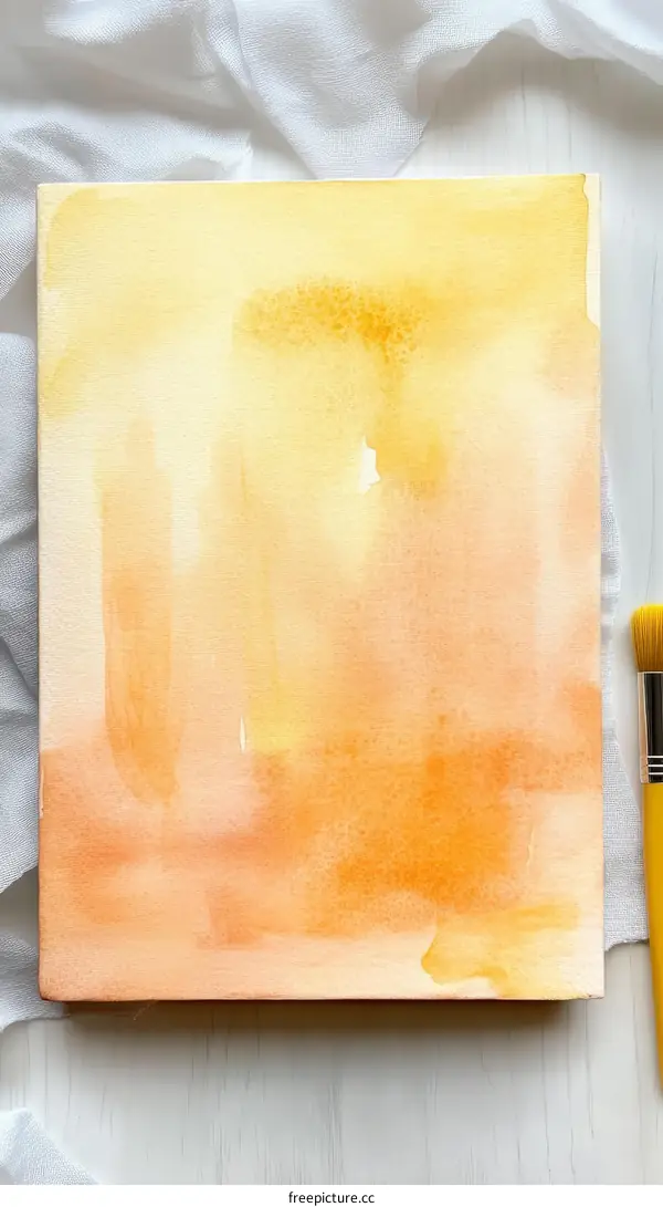 Abstract Watercolor Painting of Soft Hues