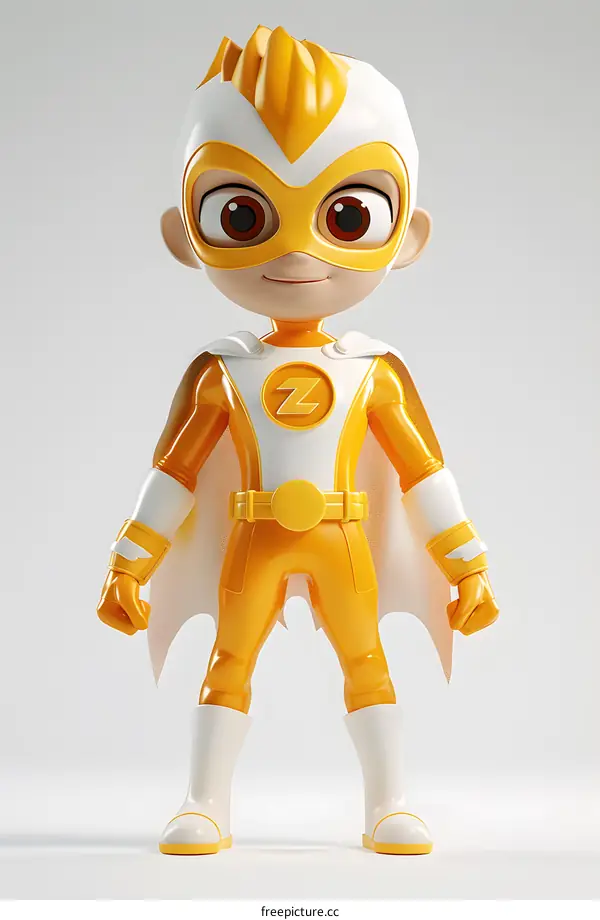 3D rendering of a superhero