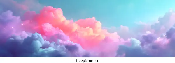 Pastel Cloudscape Dreamy Sky