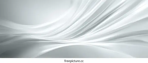 Abstract Elegant White Fabric Flow