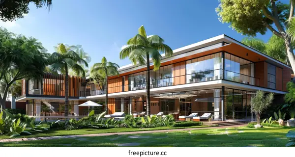 Modern Tropical House Exterior Design