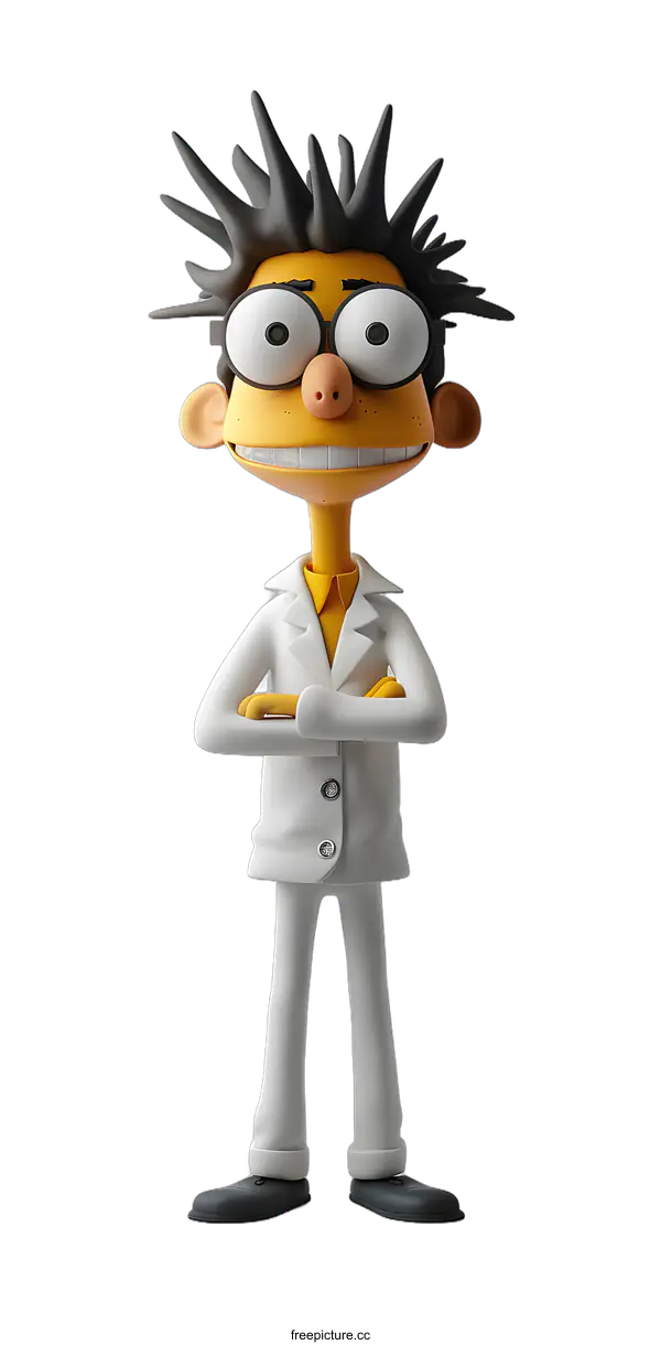 [Transparent Background PNG]3d illustration of a cartoon character