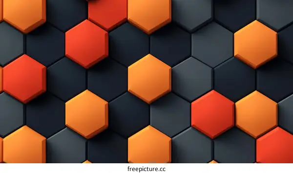Abstract Geometric Hexagon Pattern Background