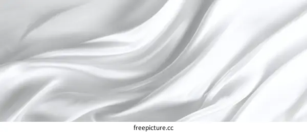 Elegant White Silk Fabric Texture