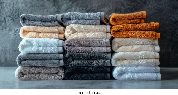 Soft and Absorbent Bath Towels in Vibrant Colors
