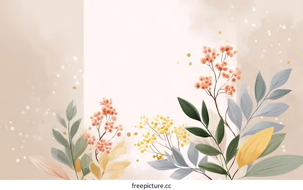 Delicate Floral Illustration Design