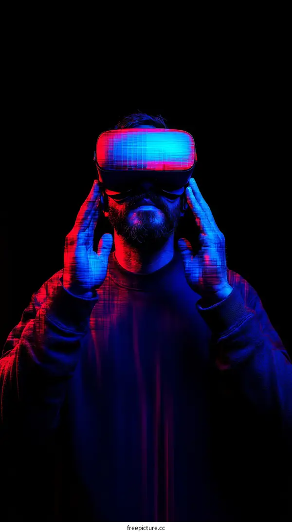 Virtual Reality Experience Vividly Lit