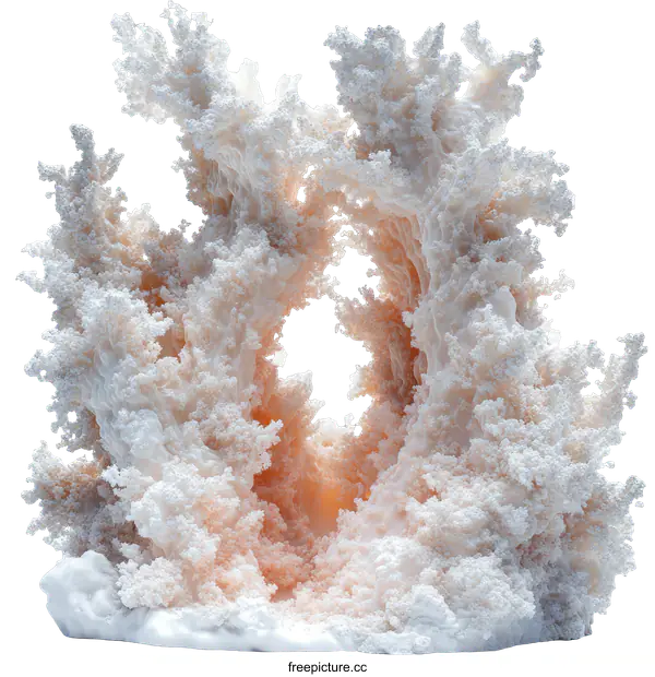 [Transparent Background PNG]Abstract Coral-like Sculpture