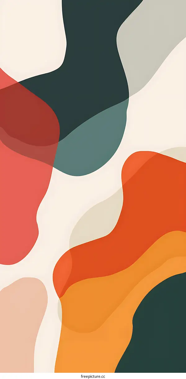 Abstract Art Background with Colorful Shapes