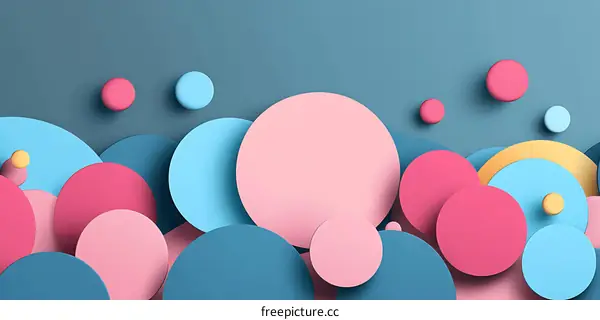Abstract Background with Colorful Circles