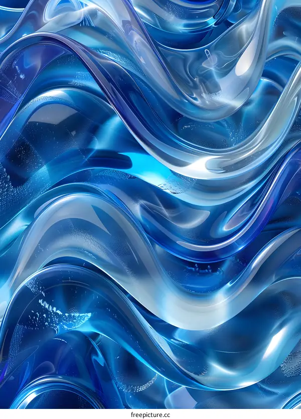 Blue Abstract Liquid Background