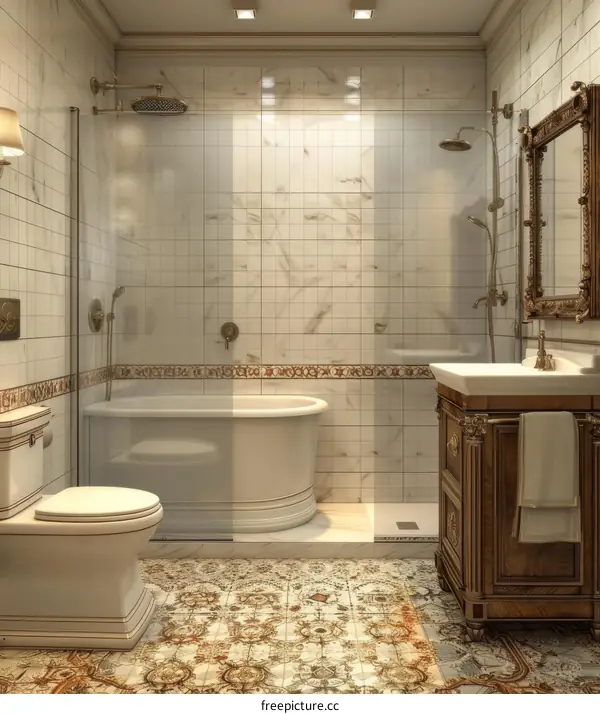 Classic European Style Bathroom Interior Design