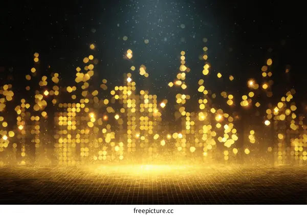 Golden Sparkling Abstract Background Design