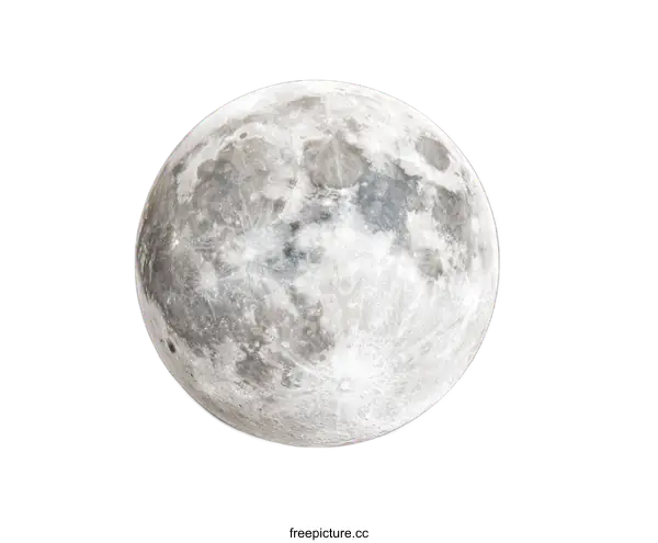 [Transparent Background PNG]Full Moon in the Night Sky