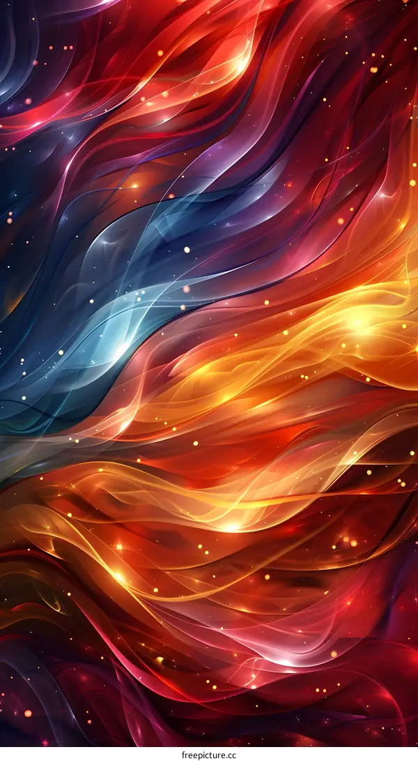 Wavy Multicolor Gradient Backdrop