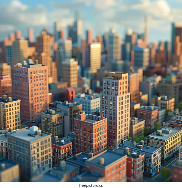 Small City with Tall Buildings
