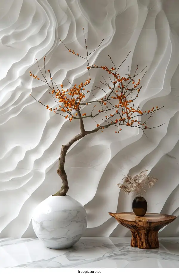 Modern Minimalist Vase Arrangement Interior Design