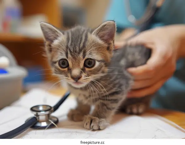 Tabby Kitten Vet Checkup: Adorable Feline Exam