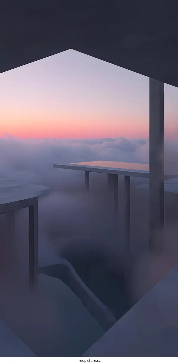 Abstract Architecture In The Clouds