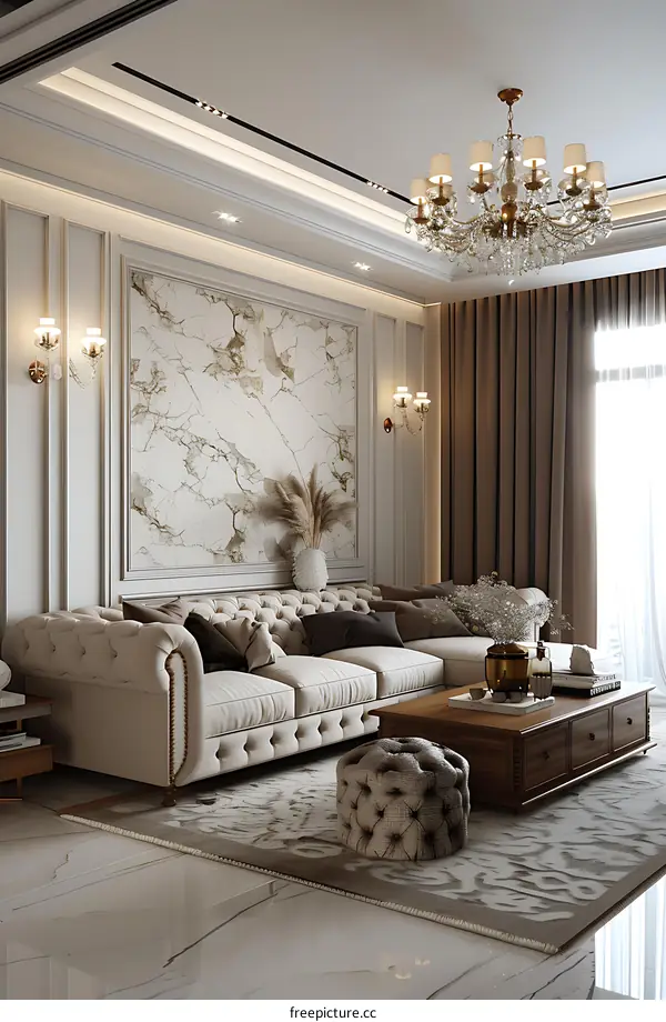 Modern minimalist living room design renderings