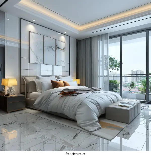 Modern and Elegant Master Bedroom Design