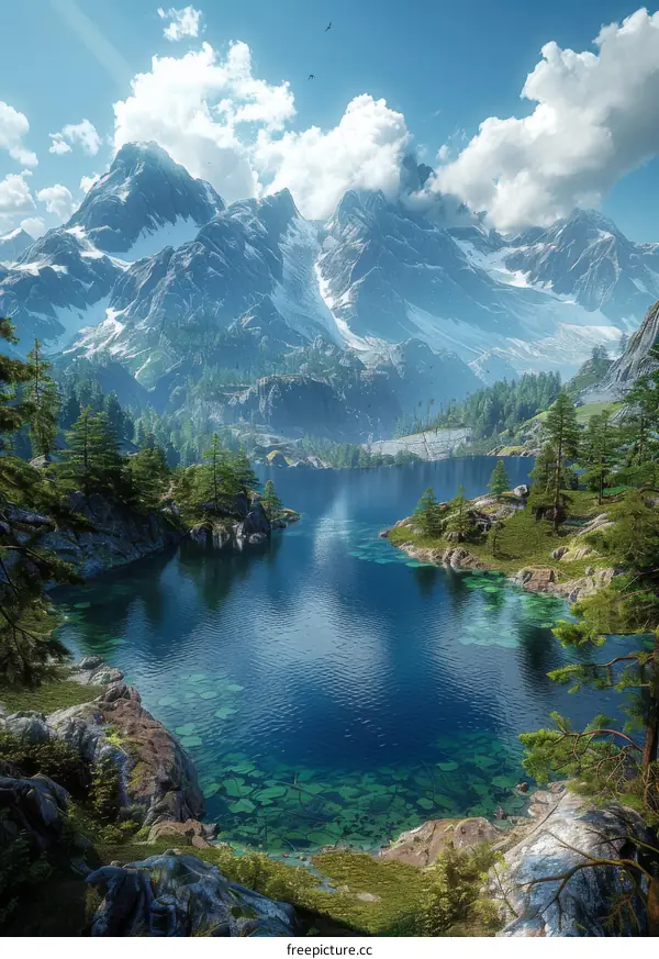 Stunning Mountain Lake Scenery