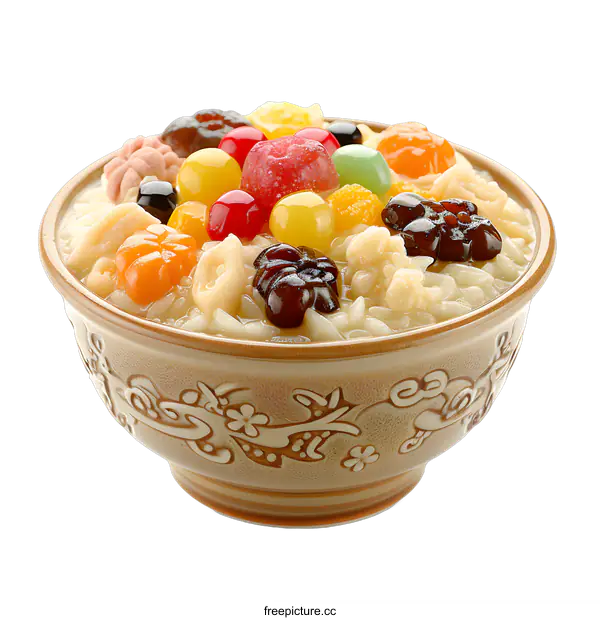 [Transparent Background PNG]A bowl of delicious and colorful dessert