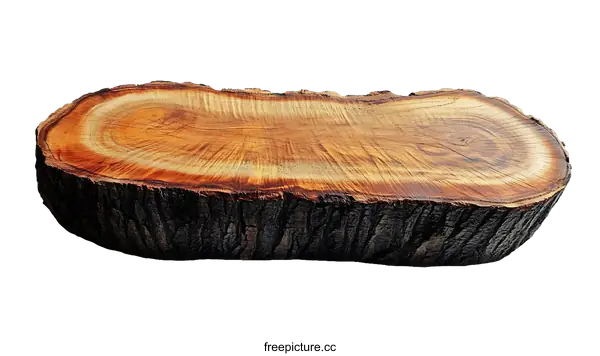 [Transparent Background PNG]Natural Wooden Slice Display Stand