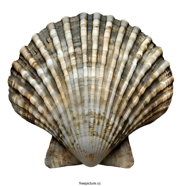 [Transparent Background PNG]A beautiful seashell with a white background