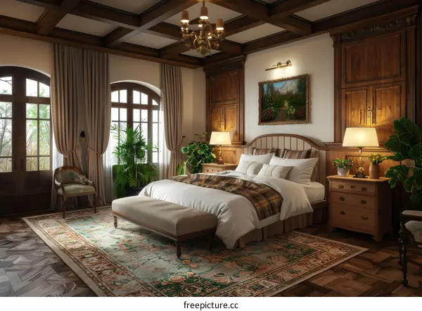 Elegant European Bedroom Interior Design