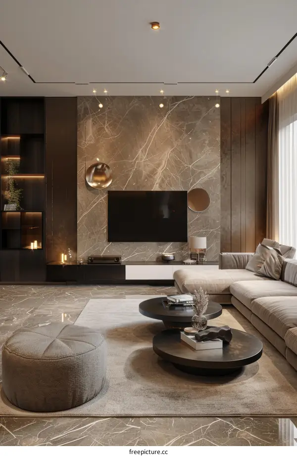 Modern minimalist living room