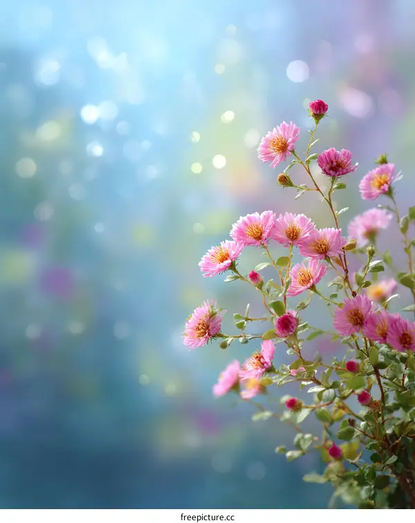 Beautiful Pink Flowers in Soft Focus