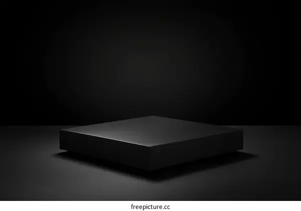 Dark Product Display Stage Illustration