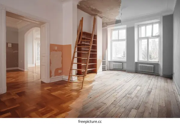 Renovation Project Empty Room Interior