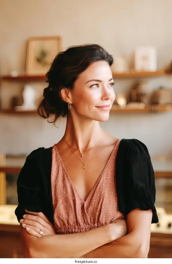 Confident Woman in a Stylish Outfit