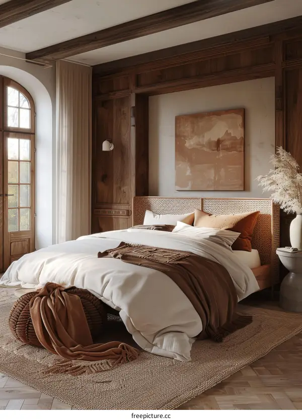 Cozy Farmhouse Bedroom Interior Design