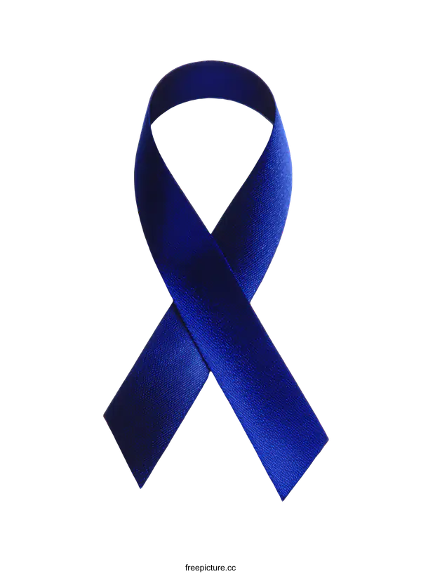 [Transparent Background PNG]Blue Awareness Ribbon Symbol