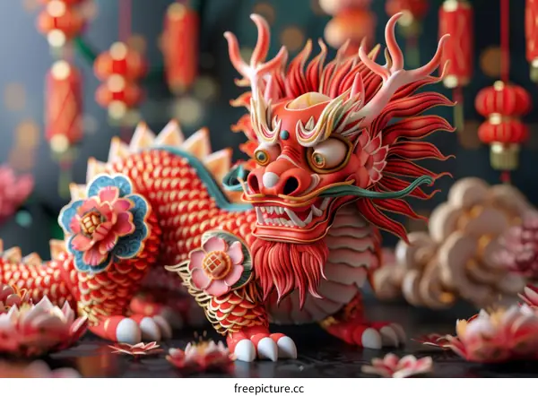 Vibrant Chinese Dragon