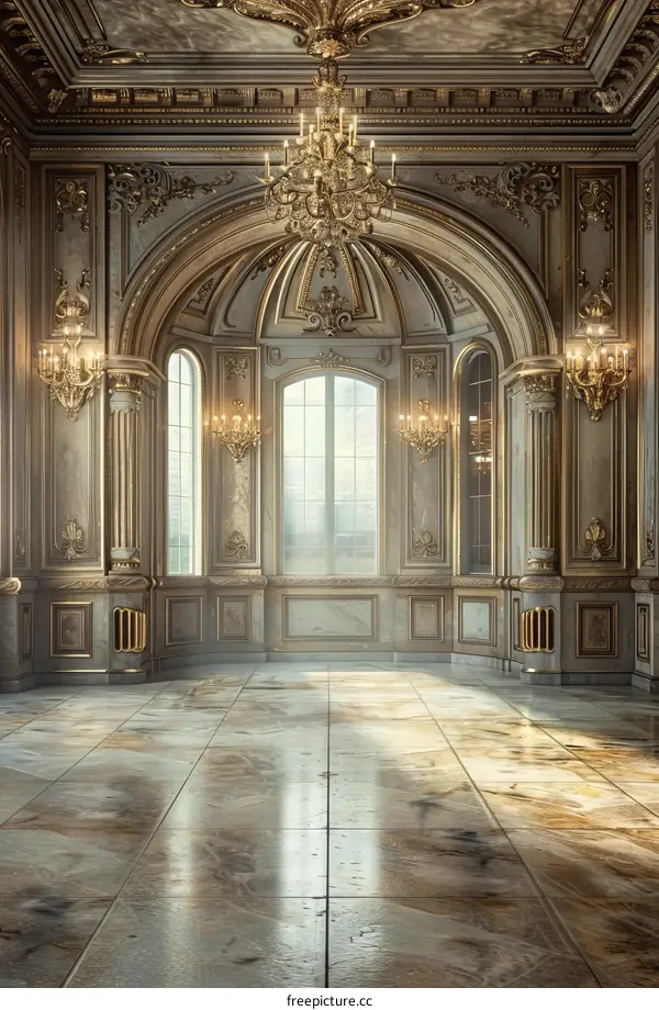 Golden Palace Interior Illustrative Shot