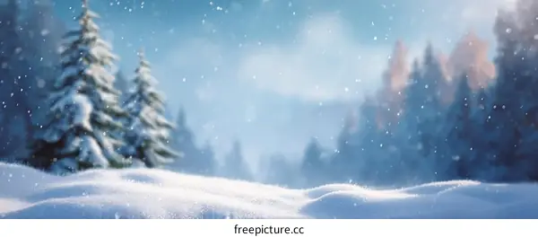 Winter Wonderland Snowscape Christmas