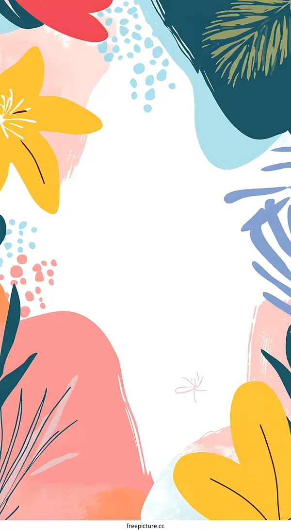 Abstract Floral Background Illustration
