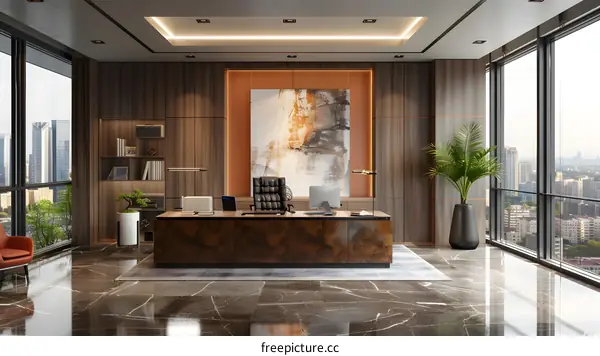 Office interior design renderings